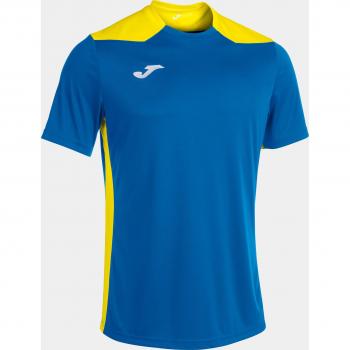 Joma Championship VI Men's Short Sleeve T-Shirt Royal Yellow