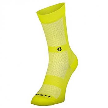 Scott Calcetines de Ciclismo Performance No Shortcuts Crew Sulphur Yellow/Black 42-44