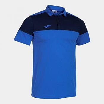 Polo de manga corta para hombre Joma Crew V color royal marino
