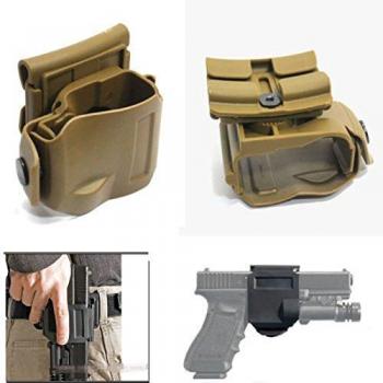 ATAIRSOFT Tactical MOLLE 360 ° CP Style Compatible con Glock Weapon Gun G17 / 19/22/23 Airsoft Accessories DE