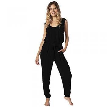 Rip Curl Beach Nomadic Combi Mujer,Overrall,Trajes de baño,Trajes de Playa,Cortos,sin Mangas,Cuello en V,cordón de Cintura,Black,S