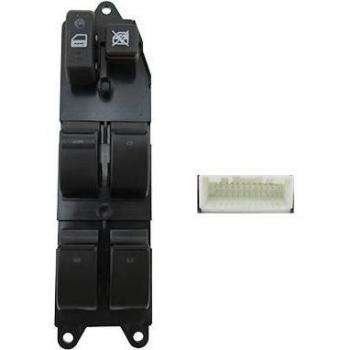 Interruptor de cristal de puerta MEAT & DORIA 26168, tipo elevalunas, compatible con vehículos, diseño robusto y duradero, fácil instalación, función de elevación y descenso de ventanas
