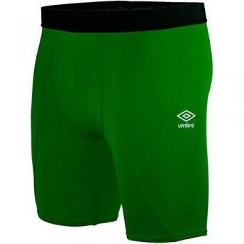 UMBRO Core Power Short Térmico, Hombre, Verde, S
