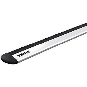Barras de techo Thule Wingbar EVO 108 cm V19 plateado, aluminio, diseño aerodinámico, capacidad de carga máxima de 75 kg, sistema de montaje fácil y rápido, compatible con diversos accesorios Thule