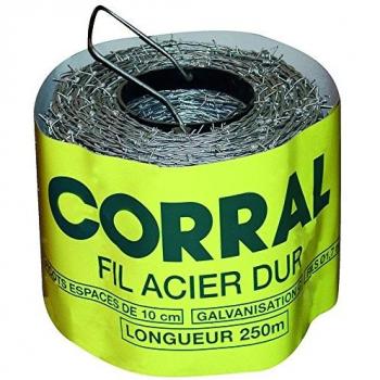 Alambre de Espino Galvanizado E174 1.7mm 10cm 250m - Resistente a la Rotura