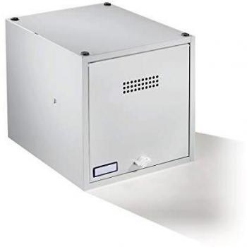 Casillero Individual Bajo Llave Ampliable Wolf 400x400x500 mm, Color Gris Claro