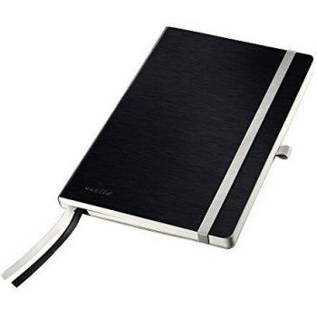 Cuaderno A5 Leitz Style Tapa Flexible Cuadriculado Negro 80 Hojas