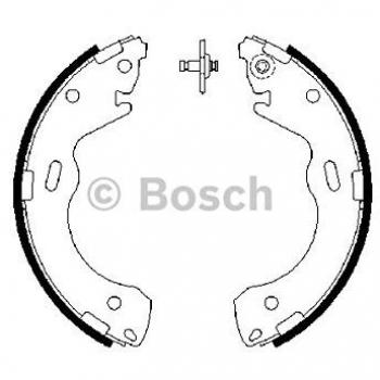 Juego de zapatas de freno BOSCH 0 986 487 654 para FORD Maverick SUV