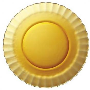 Set de 6 Platos Duralex Picardie Cristal Ámbar (Plato Llano, Hondo y Plato de Postre) - Ø 23 x 3,5 cm y Ø 20,5 cm