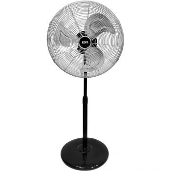 Ventilador de Pie EDM Negro mate 80 W Ø 50 cm industrial