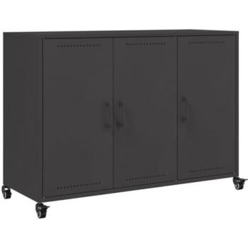 vidaXL Sideboard Black 100.5x39x72 cm Steel