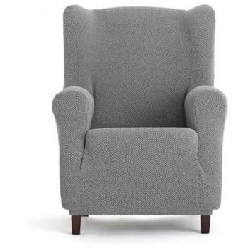 Funda Sofá Eysa Jaz Gris 80 x 120 x 100 cm - Protege Tu Sofá - Bielástica - Ideal para sillones orejeros y sofás modulares