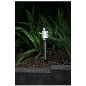 Baliza Solar de Acero Inoxidable Galix 57 cm 0,13 W LED para Jardín y Senderos