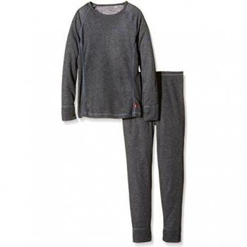 VAUDE yalca tipo bóxer de T-Shirt, otoño/invierno, infantil, color Gris - negro, tamaño 10 años