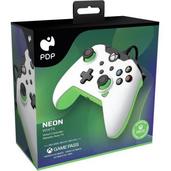 PDP Wired Controller: Neon White - Xbox Series X|S Xbox One Xbox Windows 10/11
