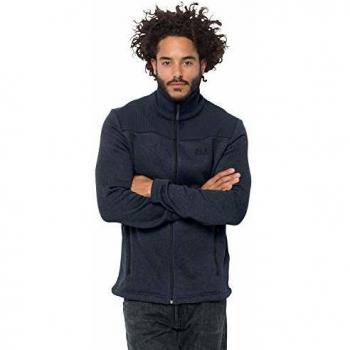 Jack Wolfskin Chaqueta de forro polar Scandic para hombre, Hombre, Chaqueta con forro, 1707111, azul oscuro, talla 2