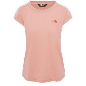 North Face W HIKESTLLR S/S Top Camiseta, Mujer, Desert Flower Orange, L