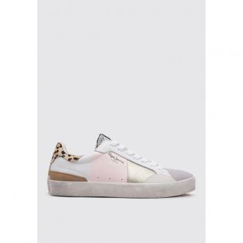 Zapatillas Pepe Jeans Lane Sweet Mujer Blanco Rosa Dorado 37