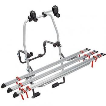 Portabicicletas Universal Menabo Steel Bike 3 para 3 Bicicletas - Capacidad 45 kg, Estructura de Acero y Aluminio, Fijación Rápida Sin Herramientas