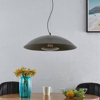 Lámpara colgante Lindby Emilienne, moderna, acero gris oscuro, diámetro 60 cm, para salón y comedor, 1 llama E27