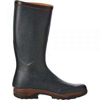 Aigle Parcours 2 Unisex Tall Rubber Wellington Boots - Green/Bronze, Size 38/5 UK