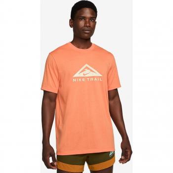 Camiseta de Manga Corta Hombre Nike Dri-FIT Naranja Salmón