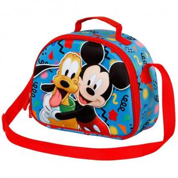 Bolsa Portameriendas 3D Mickey Mouse Mates Disney Azul