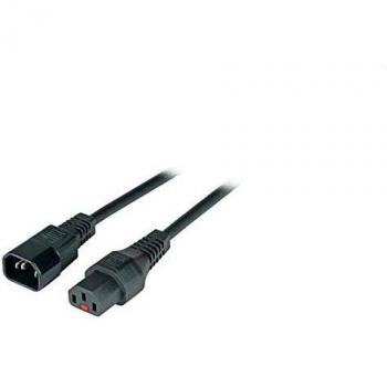 Cable de Alimentación C14-C13 3M con Conectores Angulados 180° y Sección de 3x1,00 mm
