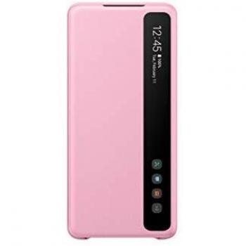 Samsung - Funda Clear View para Galaxy S20+, rosa