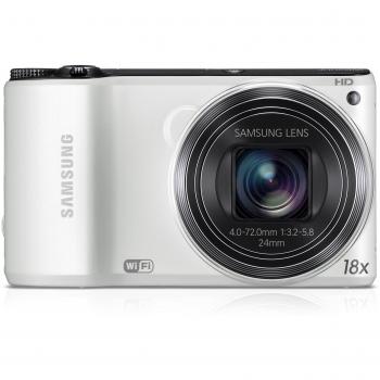 Samsung wb 200f camara compacta de 142 mp pantalla de 3 zoom optico 18x zoom digital 5x blanco importado