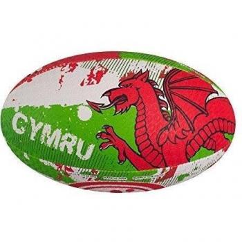 Optimum Nations - Pelota de rugby, color Multicolor