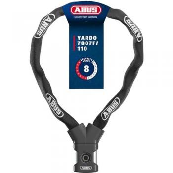 Abus Yardo 7807F Black Fingerprint Chain Lock 110cm