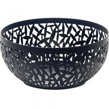 Frutero Alessi Cactus! Negro Ø 21 cm, diseño de acero epoxi