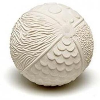 Lanco LANCO-L91214 Pelota sensitiva látex Natural 7cm, Color Blanco, Unica