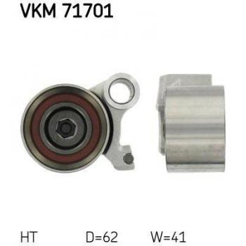 Polea tensora SKF VKM 71701 para correa de distribución, incluye características de polea deflectora/guía para correa de distribución