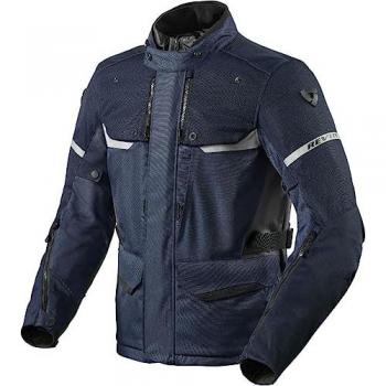 REV'IT! Chaqueta textil de motocicleta Outback 4 H2O Azul (XL)