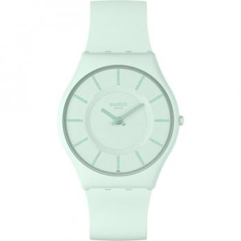 Swatch Women's Skin Classic Turquoise Lightly Silicone Watch SS08G107