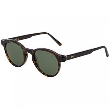 Retrosuperfuture Unisex J02 The Warhol Green Round Sunglasses Acetate Havana
