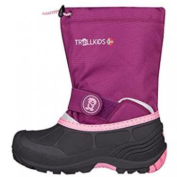 Trollkids Botas de Nieve Telemark XT, Botas de invierno para niños, Color rojo envejecido, Talla 32 EU