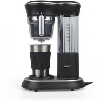 Cafetera Prixton Capri con molinillo y sistema de goteo 600W, color negro, vaso de acero inoxidable con tapa
