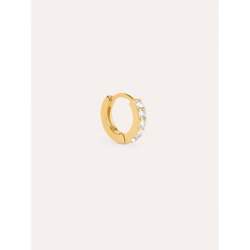Pendiente Suelto Singularu Aro Cleo M en Plata de Ley 925 bañado en Oro de 18 Kt.