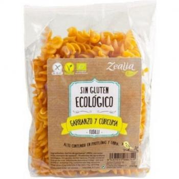 Fusilli de Garbanzo y Cúrcuma Sin Gluten Orgánico Zealia 250g