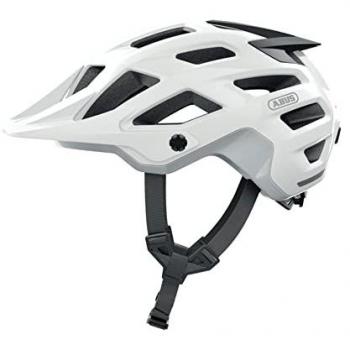 Casco de bicicleta Abus Moventor 2.0 Blanco para Adulto, talla S, diseñado para MTB, con ventilación óptima y ajuste personalizado