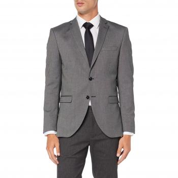 SELECTED HOMME Slhslim-mylologan Dk Gr Struc BLZ B Noos Chaqueta de Traje, Gris