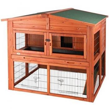 Trixie Natura 2 Storeys Small Animal Hutch, 135 x 115 x 112 cm, Brown