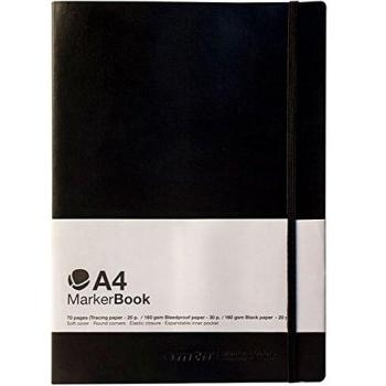 Cuaderno de Marcadores MTN Tapa Blanda A4 Retrato Papeles Mixtos