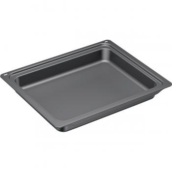 Bandeja para hornear rectangular Neff Z12CM10A0, emaillada y de color antracita