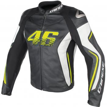 Dainese-VR46 D2 Chaqueta de piel, VR46, Talla 52