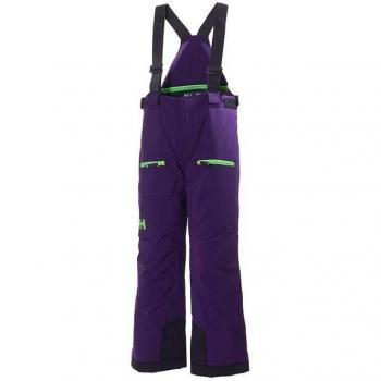 Helly Hansen Jr Powder - Pantalón para niños, color morado, talla 128/8