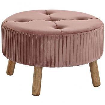 Reposapiés velvet madera 61x61x38 terciopelo